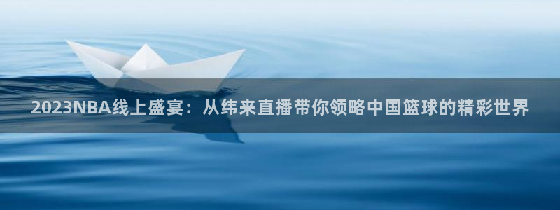 2023NBA线上盛宴：从纬来直播带你领略中国篮球的精彩世界